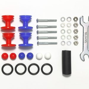 DOPPIE ROTELLE PLASTICA13-12mm RED/BLU