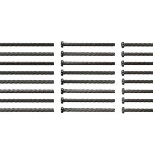 SET VITI ACCIAIO NERO 15/20/25/30 mm