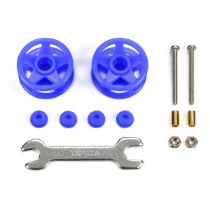 DOPPIE ROTELLE Plast. 19-19mm Blu