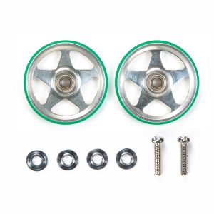 ROTELLE ALLUM. 5 RAZZE 19mm ANELLO VERDE