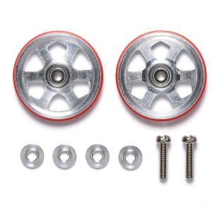 ROTELLE ALLUM. 6 RAZZE 19mm ANELLO ROSSO