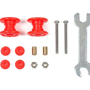 DOPPIE ROTELLE PLASTICA 13-13 Red