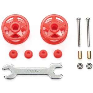 DOPPIE ROTELLE PLASTICA 19-19mm Red