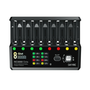SKYRC NC3000 Octa AA/AAA NiMh/NiCD Battery Charger & Analyzer