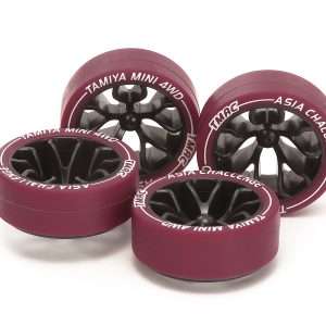 Small Dia.Low Frict.Tires MAROON & Carbon Y-Spoke Wheels TMAC 2026