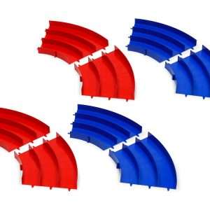 Set CURVE 3 Corsie Blu/Rosse (4+4)